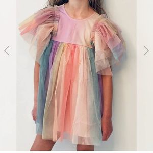 Lola and the Boys rainbow dress